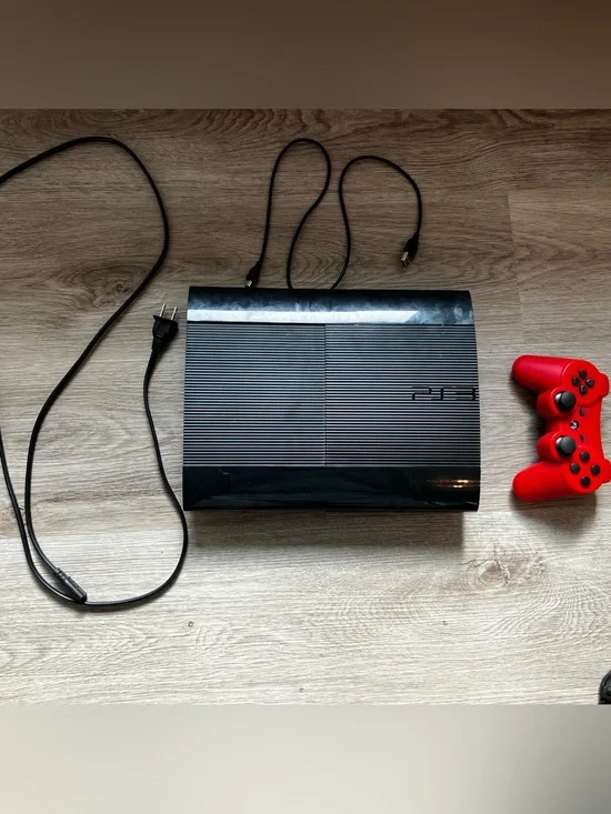 Sony PlayStation 3 Super Slim Gaming Console & Controller Bundle