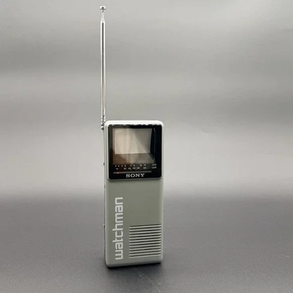 Sony FD-10A Watchman Portable Black & White TV Vintage Tested Powers On
