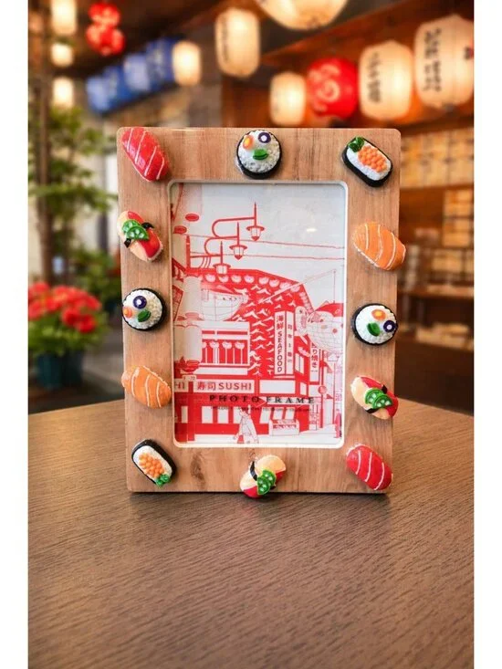 New Toyko Seafood Sushi Minatures 3D Room Decor Photo Picture Frame 4x6
