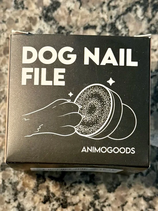 Aminogoods Dog Nail File With 3 Extra Filing Sheets - Black