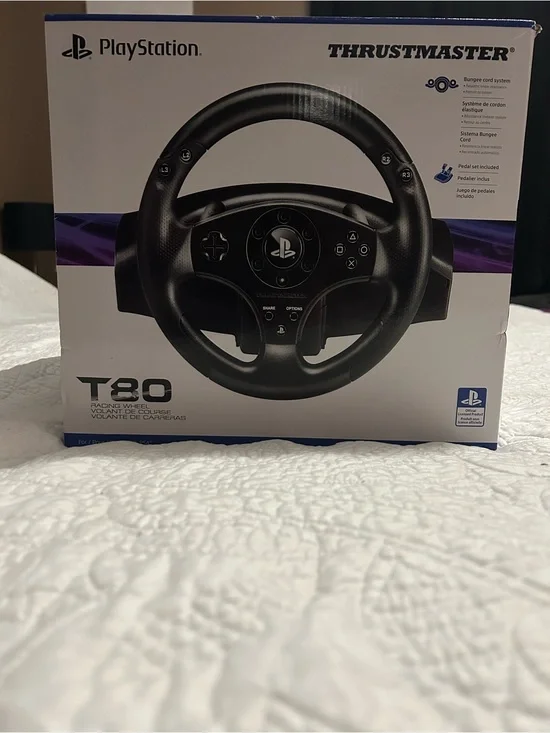 Sony Thrustmaster T80 Racing Wheel Black