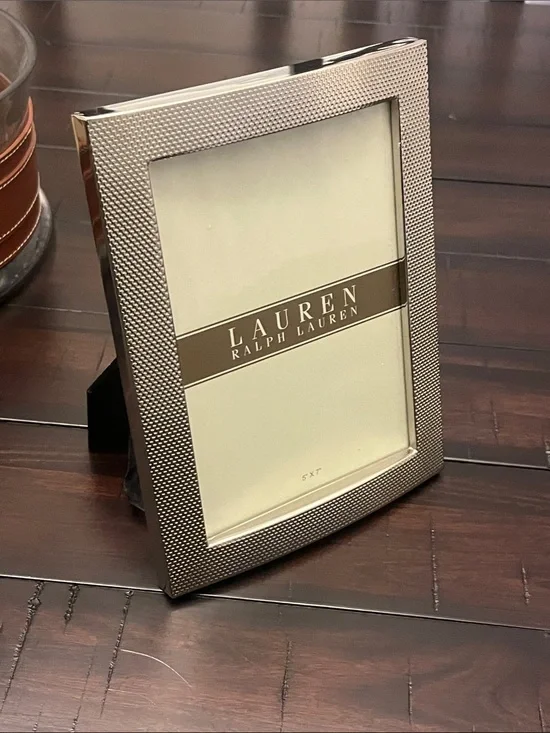 Ralph Lauren Chain Bracelet Picture Photo Frame 5”x7” new