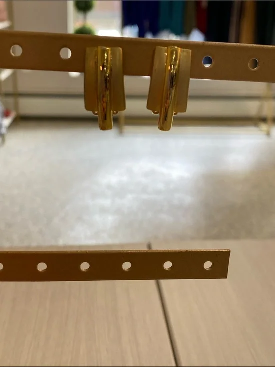 Minimalist Gold Hinge Clip Earrings