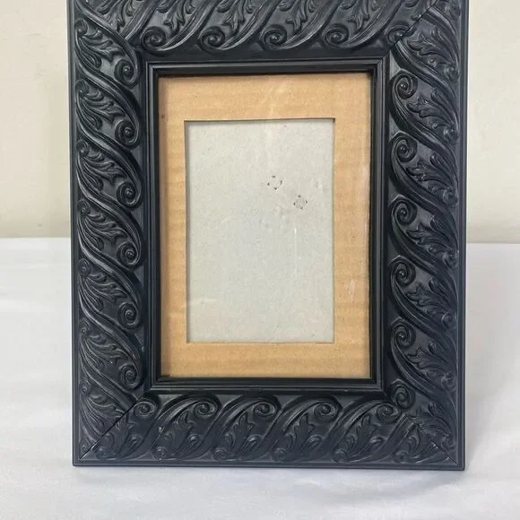 Elegant Dark Brown Ornate Picture Frame 5x7 photo