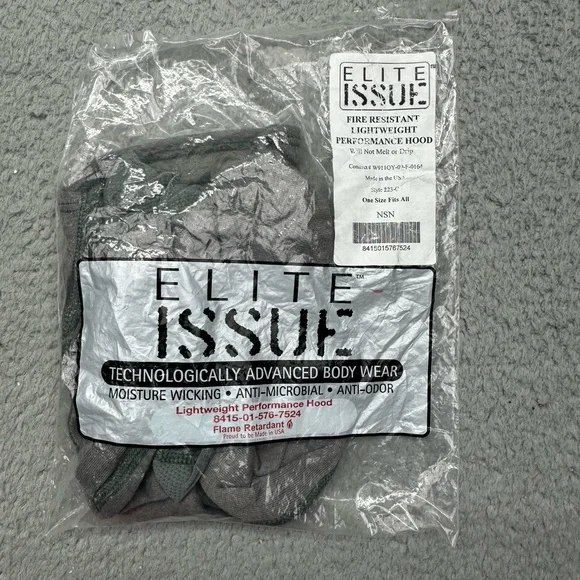 Elite Issue 223-C Fire Resistant Lightweight Performance Hood Gray Balaclava OSF