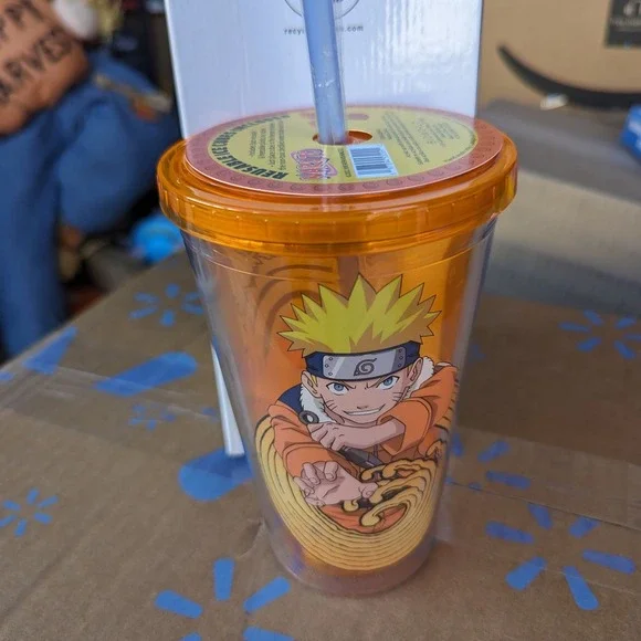 Naruto Acrylic‎ Travel Cup With Reusable Ice Cubes