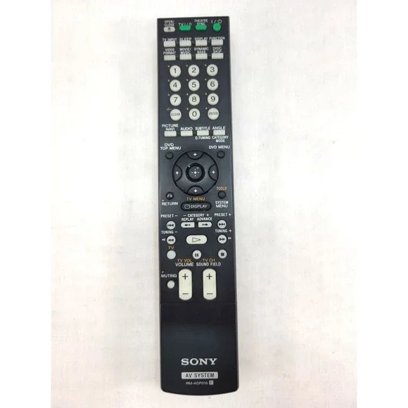 Sony RM-ADP015 AV System Genuine Remote Control Clean Tested Works