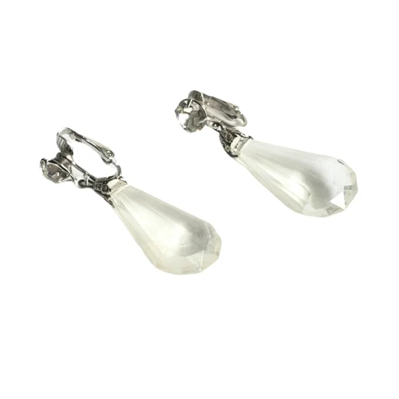 Vintage Faux Crystal Earrings‎