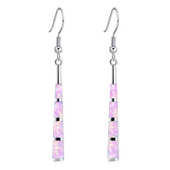 Silver Plated Fashion Hook Earrings, F573