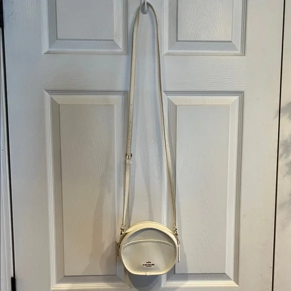 Coach Cream Round Crossbody Bag
