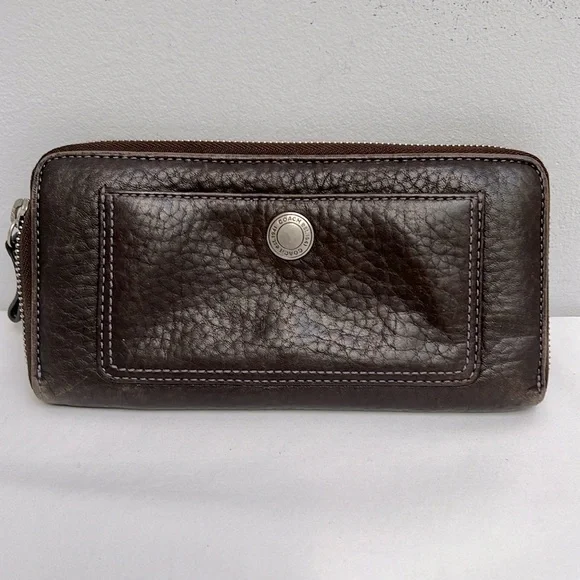 Coach Leather Accordion Wallet