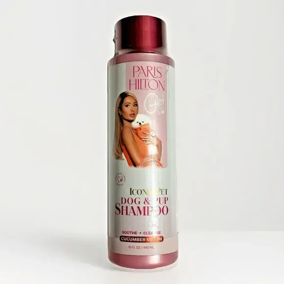 Paris Hilton Iconic Pet Dog & Pup Shampoo Cucumber Melon Soothie Cleanse New