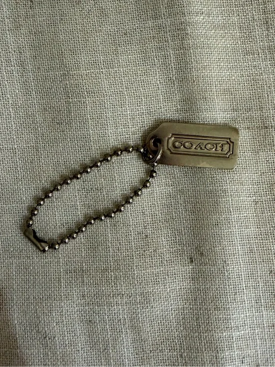 Coach Silver Metal Hang Tag