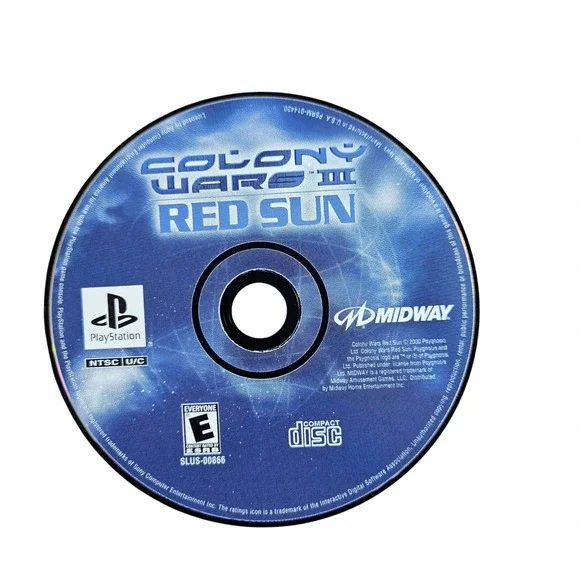 Colony Wars III‎ Red Sun Sony PlayStation 1 PS1 Video Game Disc Only SLUS-08666