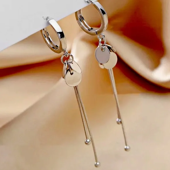 🌟 Sterling Silver Long Earrings