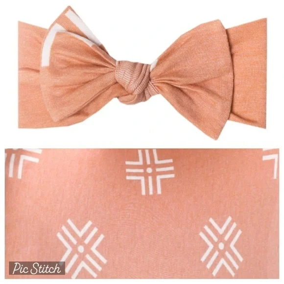 NWT - Copper Pearl Knit Headband Bow Mesa / Aztec