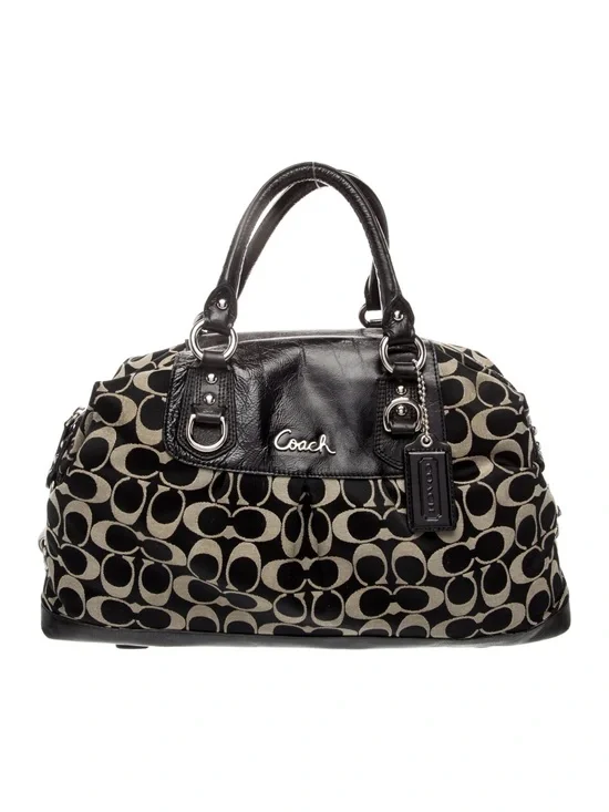 COACH Signature Ashley Satchel Bag