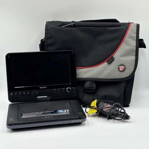 Sony DVP-FX820 Portable DVD Player 8 Inch Widescreen Black with Car Adapter Bag