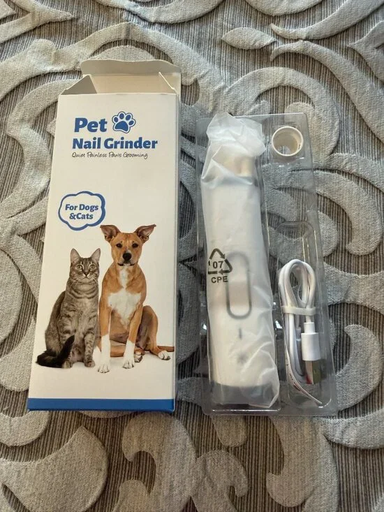 Pet Nail Grinder New In Box Quiet Gentle Safe Painless Paws Grooming 3 Modes