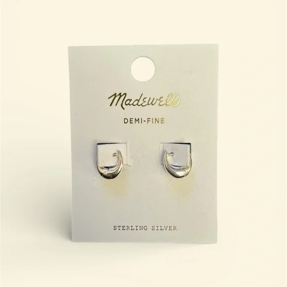 Madewell Silver Demi-Fine Earrings