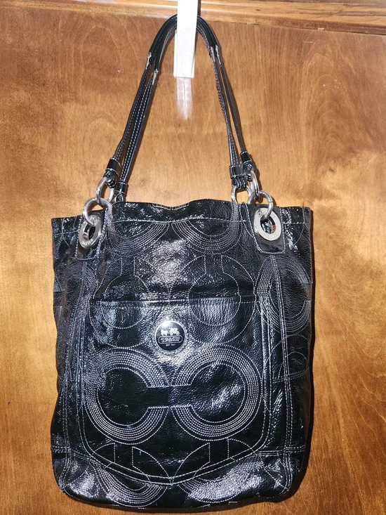 Coach Alex Patent Leather Tote Bag