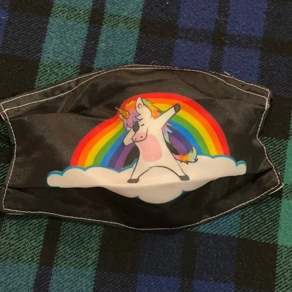 6/$20 New Dabbing Unicorn face mask