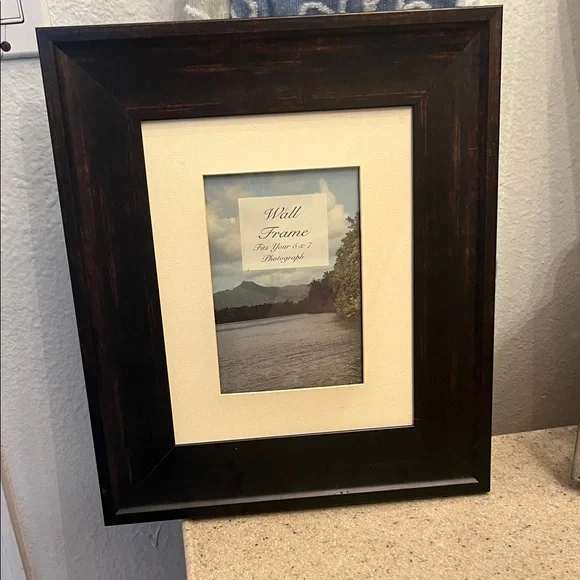Sophisticated Vintage Dark Wood Picture Frame