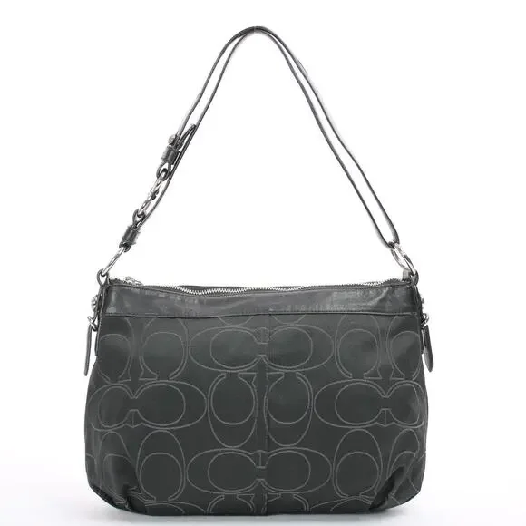 Coach Black Mia Signature Bag