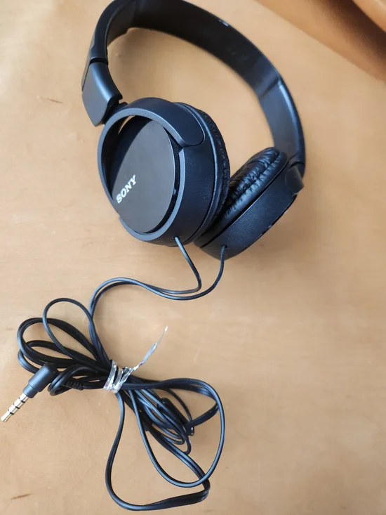 Sony Black Wired Over-Ear Headphones