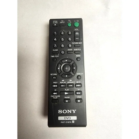 Genuine Sony DVD Remote Control #RMT-D197A For DVD Player‎ ID#2