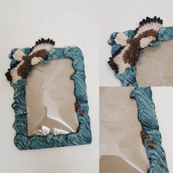 eagle and fish 3D pictures frames, ocean 3D 4