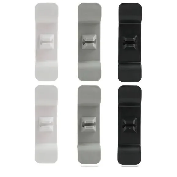 Set of Black, Gray & White appliance cord organizer.