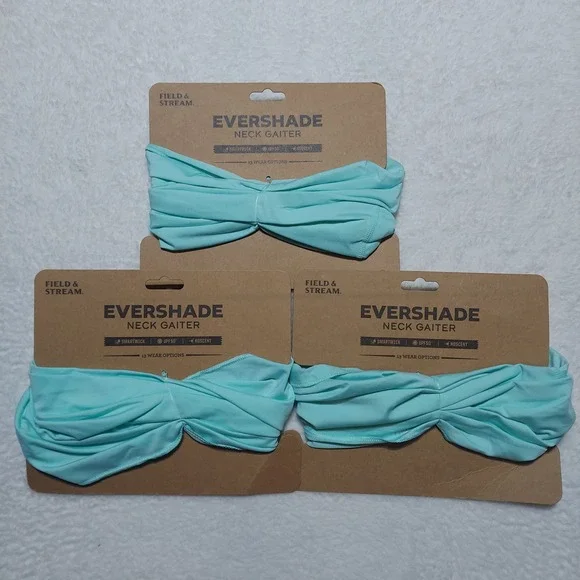 Field & Stream Evershade Neck Gaiter Unisex OSFA Blue Tint New UPF 50+ Smartwick