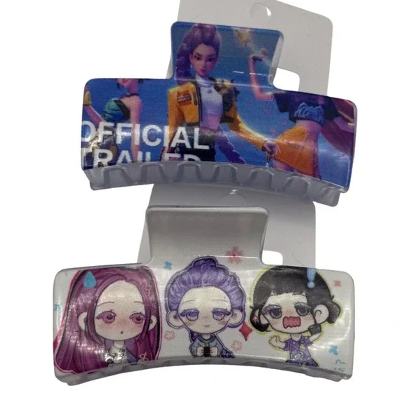 Kids Hair Claw Clips Set Cute Anime Characters‎ Hair Accessories