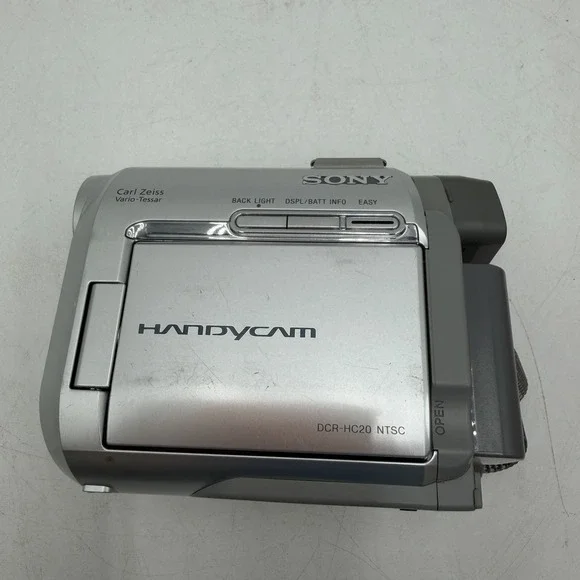 Sony Handycam DCR-HC20 Camcorder Silver For Parts READ