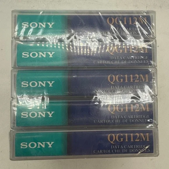 Sony QG112M 8mm Data Cartridge 2.5GB 5.0GB Computer Grade Tape 5 Pack Sealed‎
