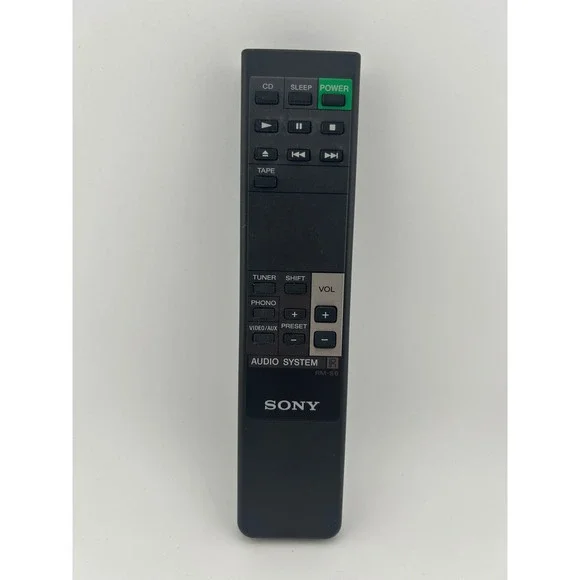 Sony Remote Control Audio System RM-SC6 CD TAPE‎ TUNER PHONO VIDEO AUX PRESET