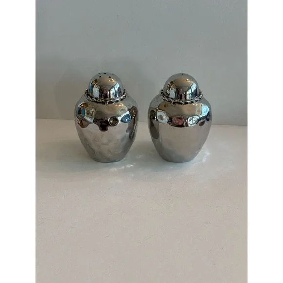 Mary Jurek Design Miranda Hammered Stainless Steel Salt & Pepper Shakers‎