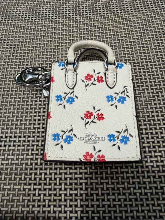 NWOT Coach North/South Mini Tote Bag Charm