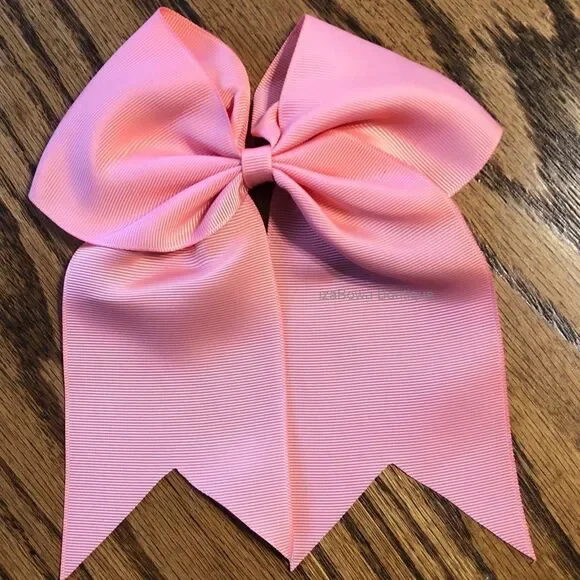 Dark Coral Solid Cheer Bow