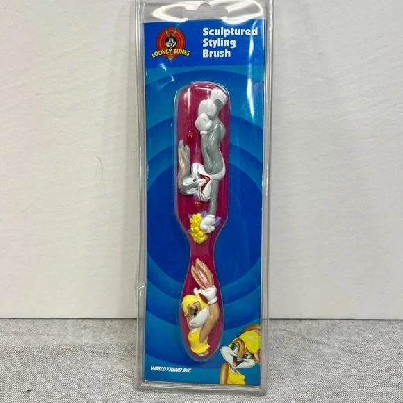 Vtg 1997 Warner Bros Looney Tunes Bugs Bunny Lola Sculptured Styling Brush New‎
