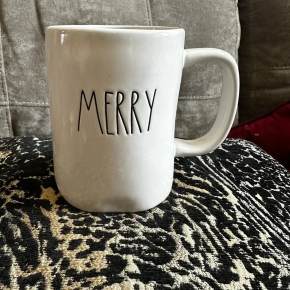 Rae Dunn White 'Merry' Mug