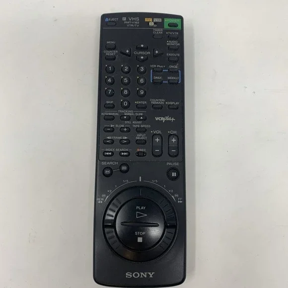 Sony RMT-V162‎ VTR TV VHS Remote Control VCR Plus