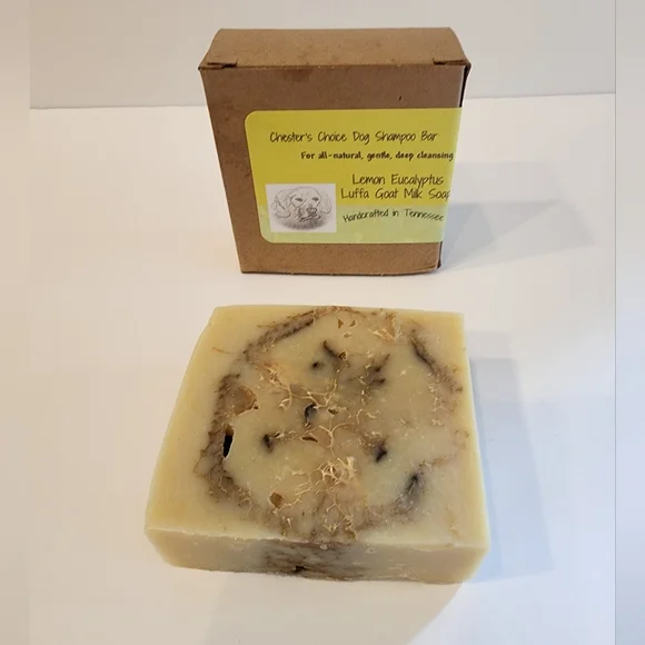 Lemon Eucalyptus Luffa Goat Milk Pet Bar