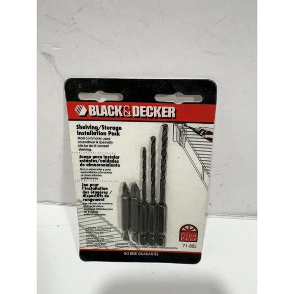 Black & Decker‎ Shelving Storage Installation Pack 71 805 5 Pieces