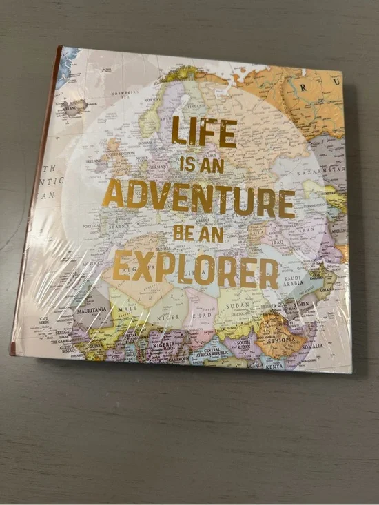 Life is an Adventure Be an Explorer 4x6 Photo Saver Album 160 Spaces Book NEW
