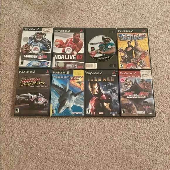 Sony PlayStation 2 Game Collection - Black Cases