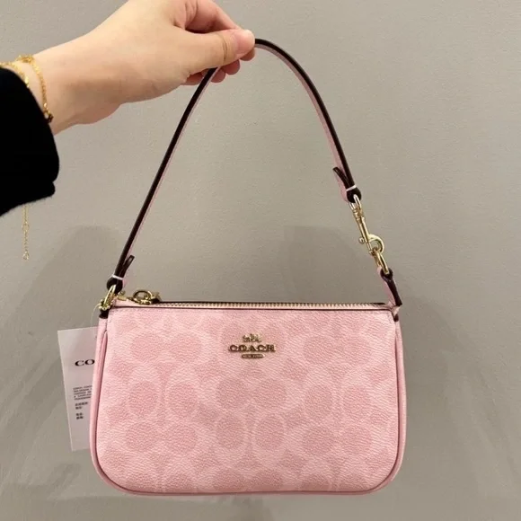 Coach Light Pink Signature Shoulder Bag