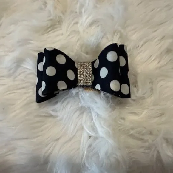 Black with White Polka Dots 3 1/2