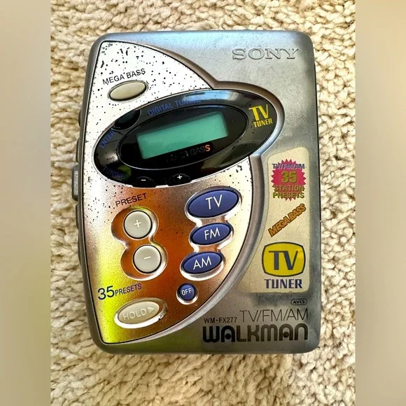 Sony Mega Bass TV / FM / AM WALKMAN W Cassette Player
